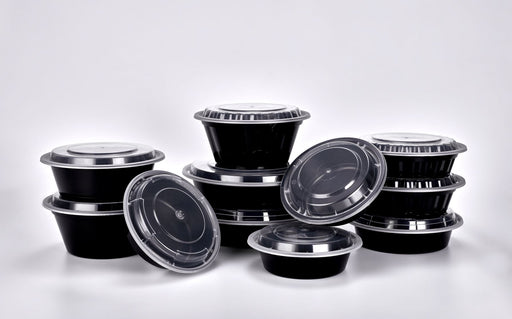 Microwavable Containers with Lids - 9, 48 oz.