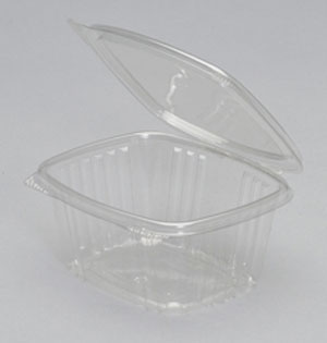 16oz Plastic Hinged Deli Containers