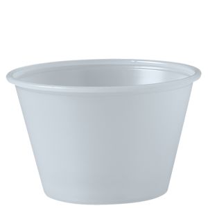 Case of 2500 Pack] 0.75oz /1oz Plastic Clear Portion Cups, Souffle