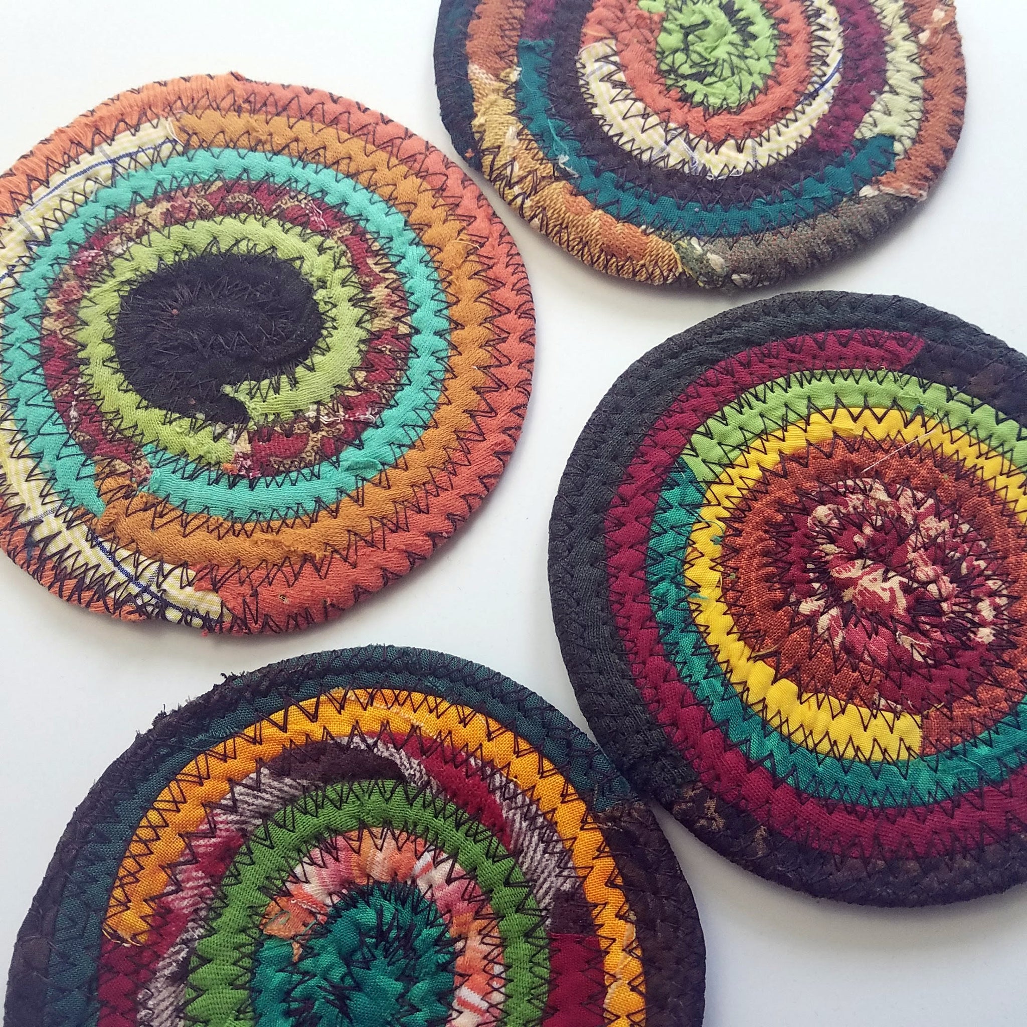 fabric drink coasters