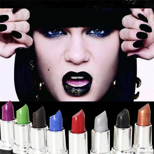 individuality Matte Vampire Dark Red Lipstick Cosmetic Punk Purple Waterproof Lips Stick lips Makeup Tools