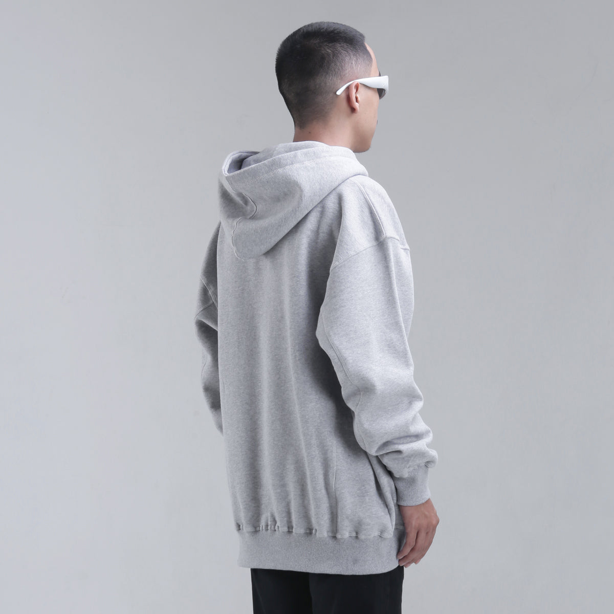 MC x VBK x Shimano shirt - hoodie I White - Grey (leftovers from