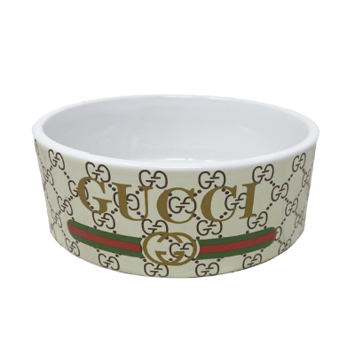 gucci dog bowl