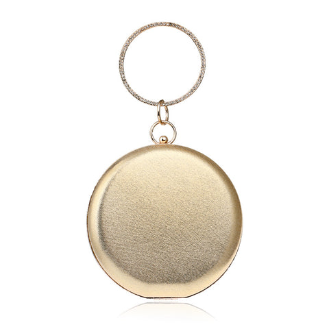 gold circle clutch