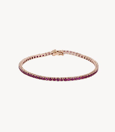 Ruby Flower Bracelet, 240-00526
