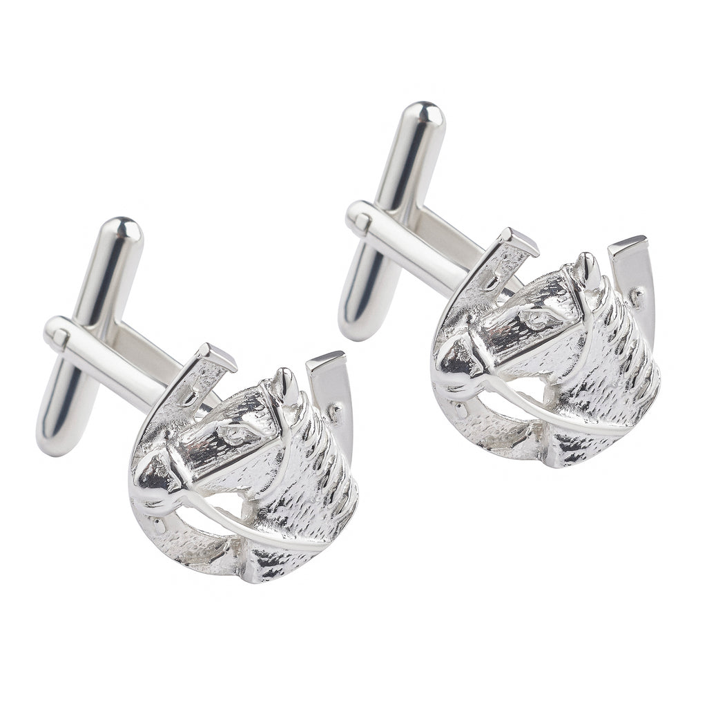 Sterling Silver Horse Head & Shoe Cufflinks – The Cufflink Store