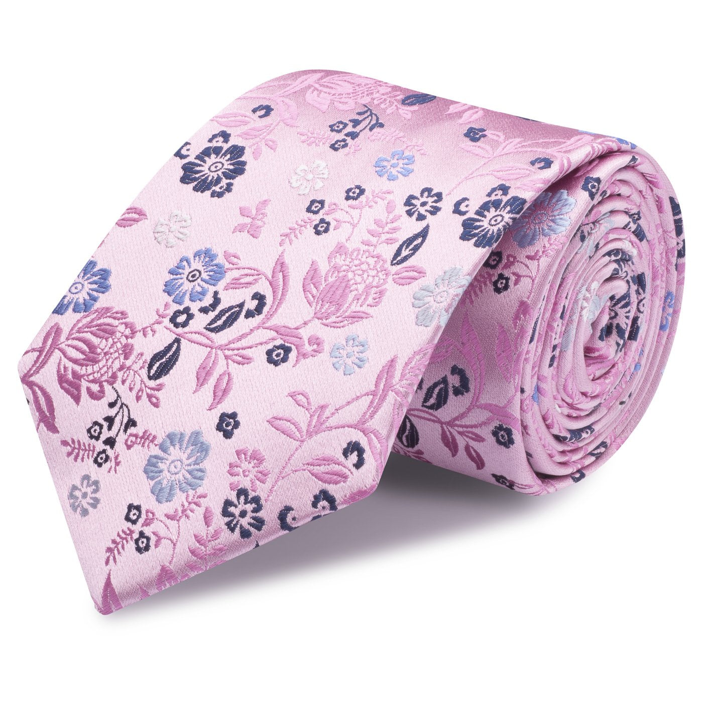 Pink Luxury Floral Woven Silk Tie – The Tie Store
