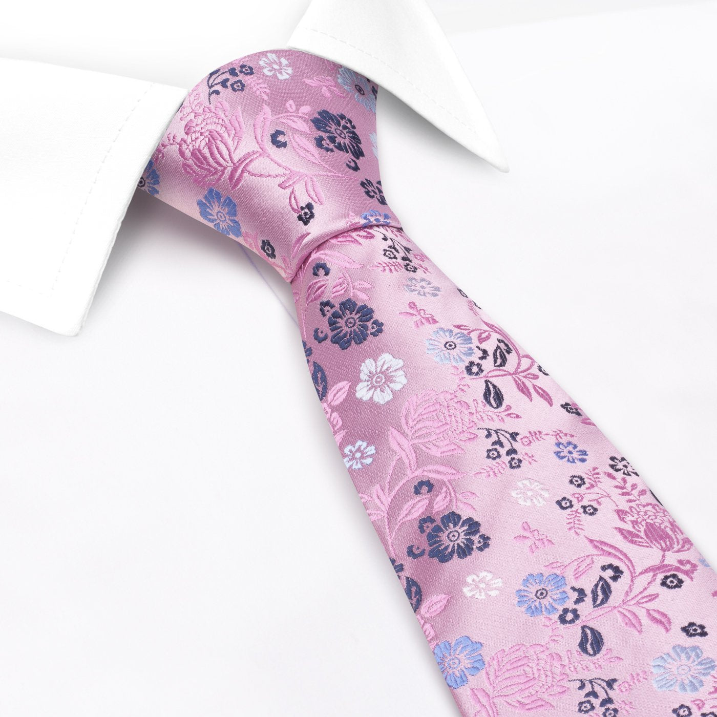 Pink Luxury Floral Woven Silk Tie – The Tie Store