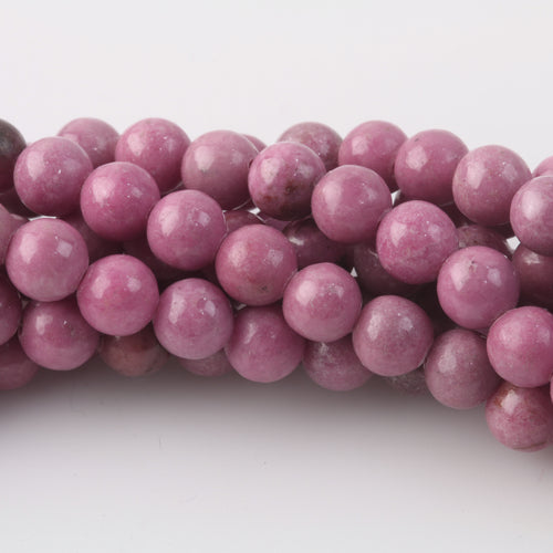 AA quallity Rhodolite 6mm hand cut smooth round garnet beads. 1970s. –  Earthly Adornments