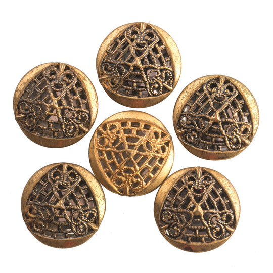 Button Cover 18mm Gold Plated (1-Pc)