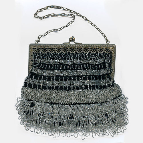 Flapper Coin Purse French Crochet Knit Beaded Porte Monnaie Reticule  Drawstring Bag Vintage Antique France Fashion - CranberryManor Fine  Antiques & Vintage Collectibles