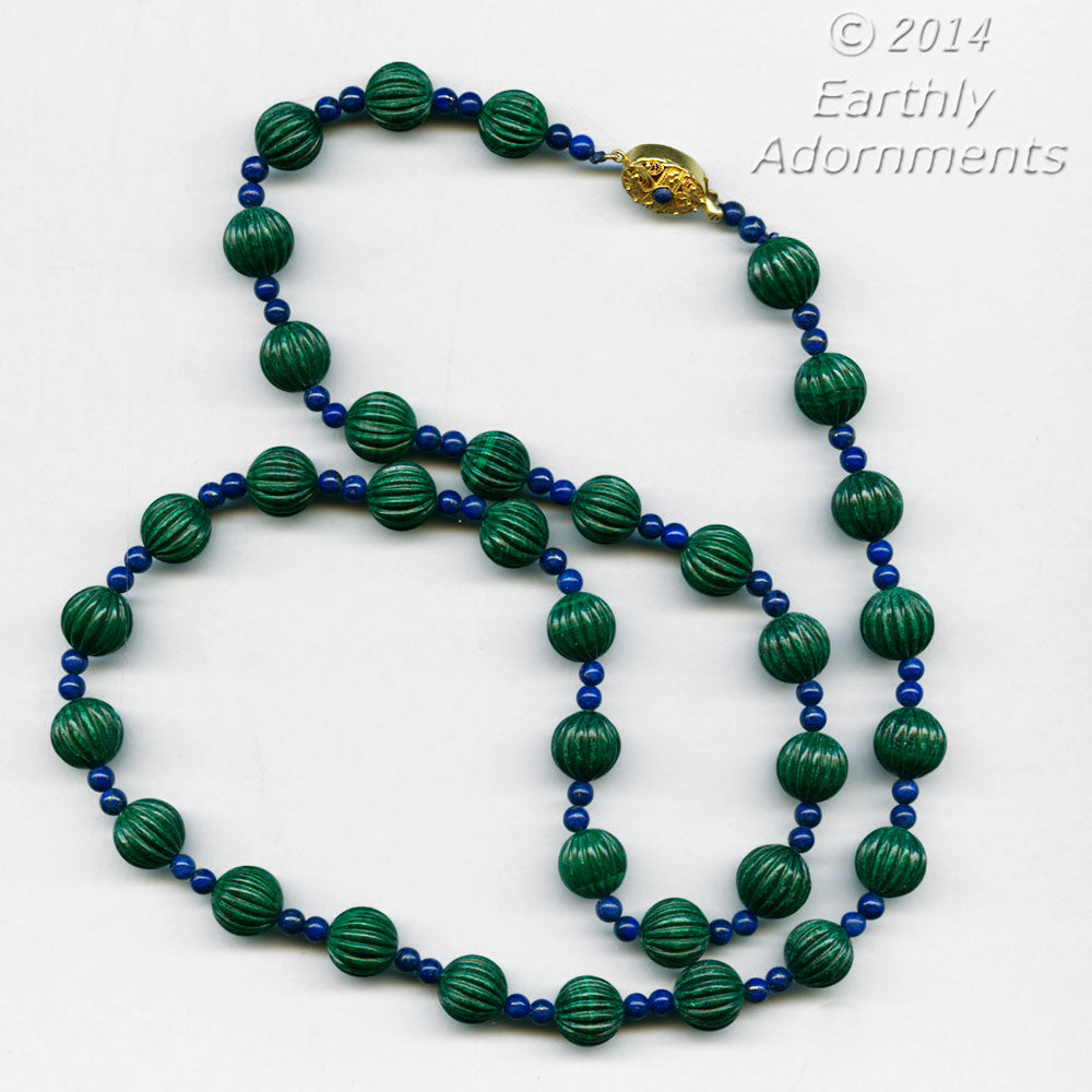 lapis bead necklace