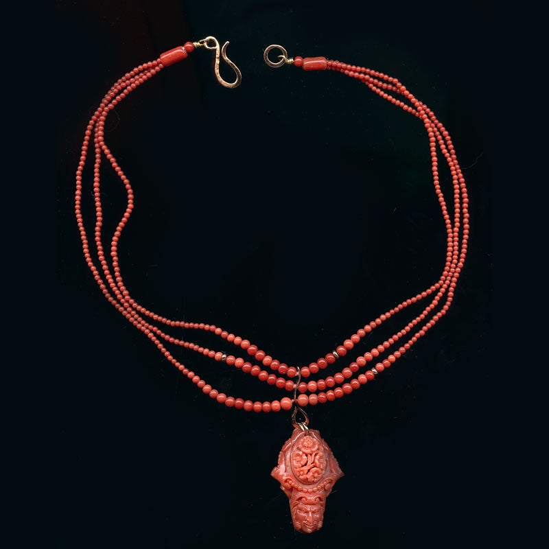 mediterranean coral beads