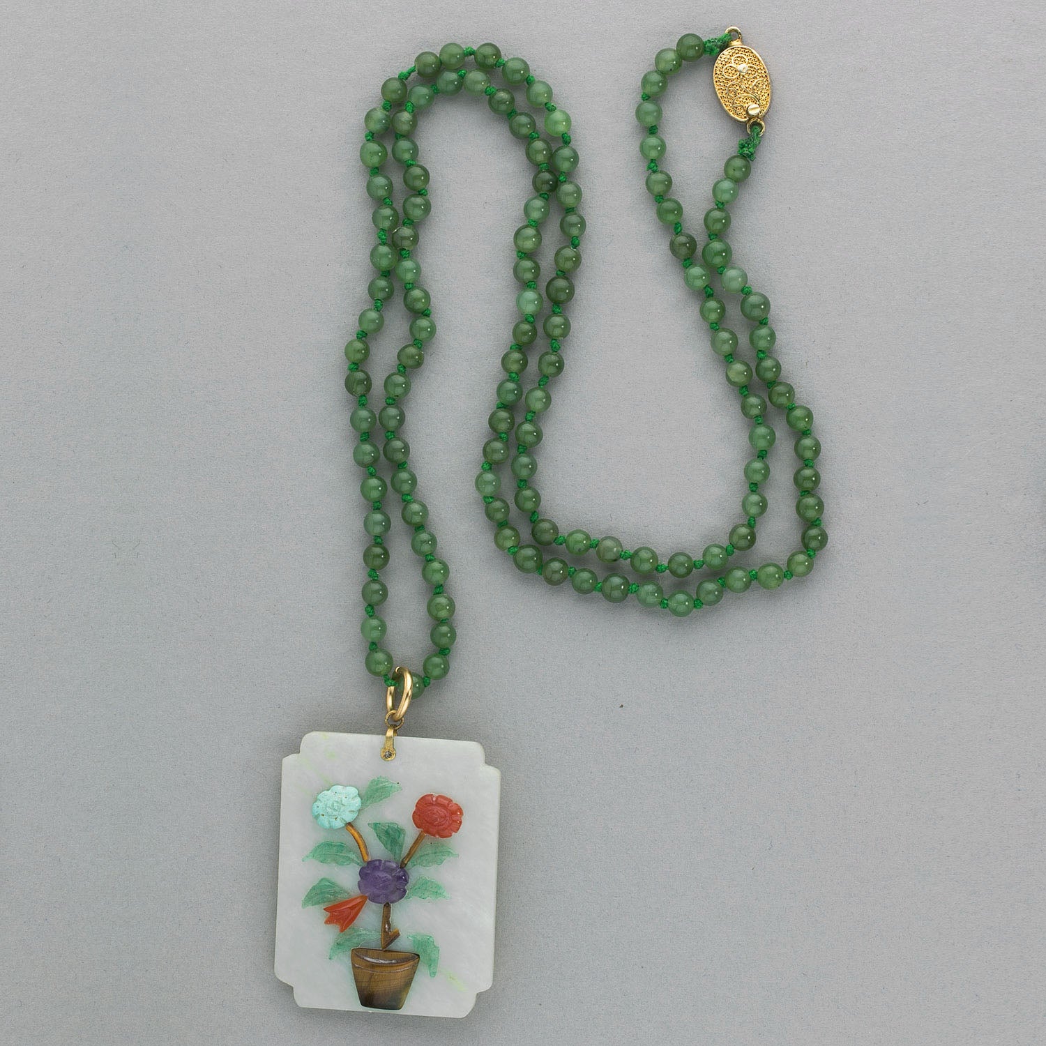 jade locket necklace