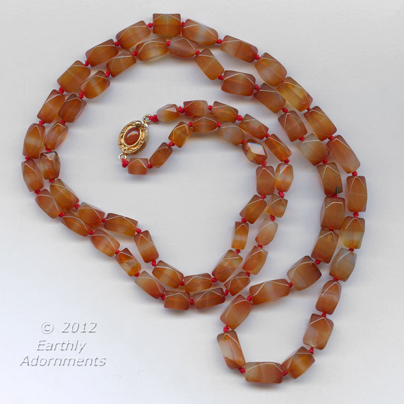 banded carnelian agate