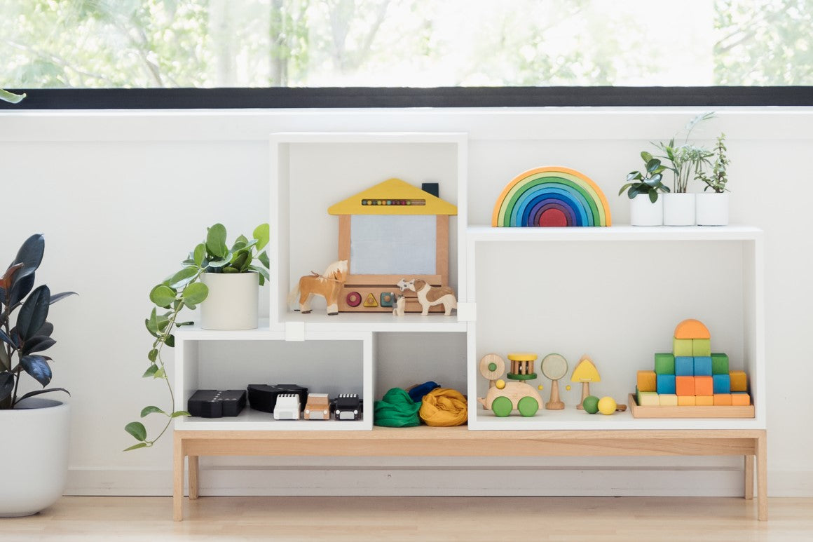 minimalist toy storage