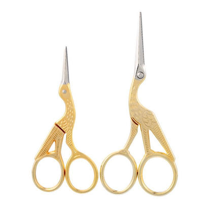 Golden Sewing Scissors (2 Pcs)