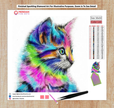 Abstract Cat - Diamond Art Kit