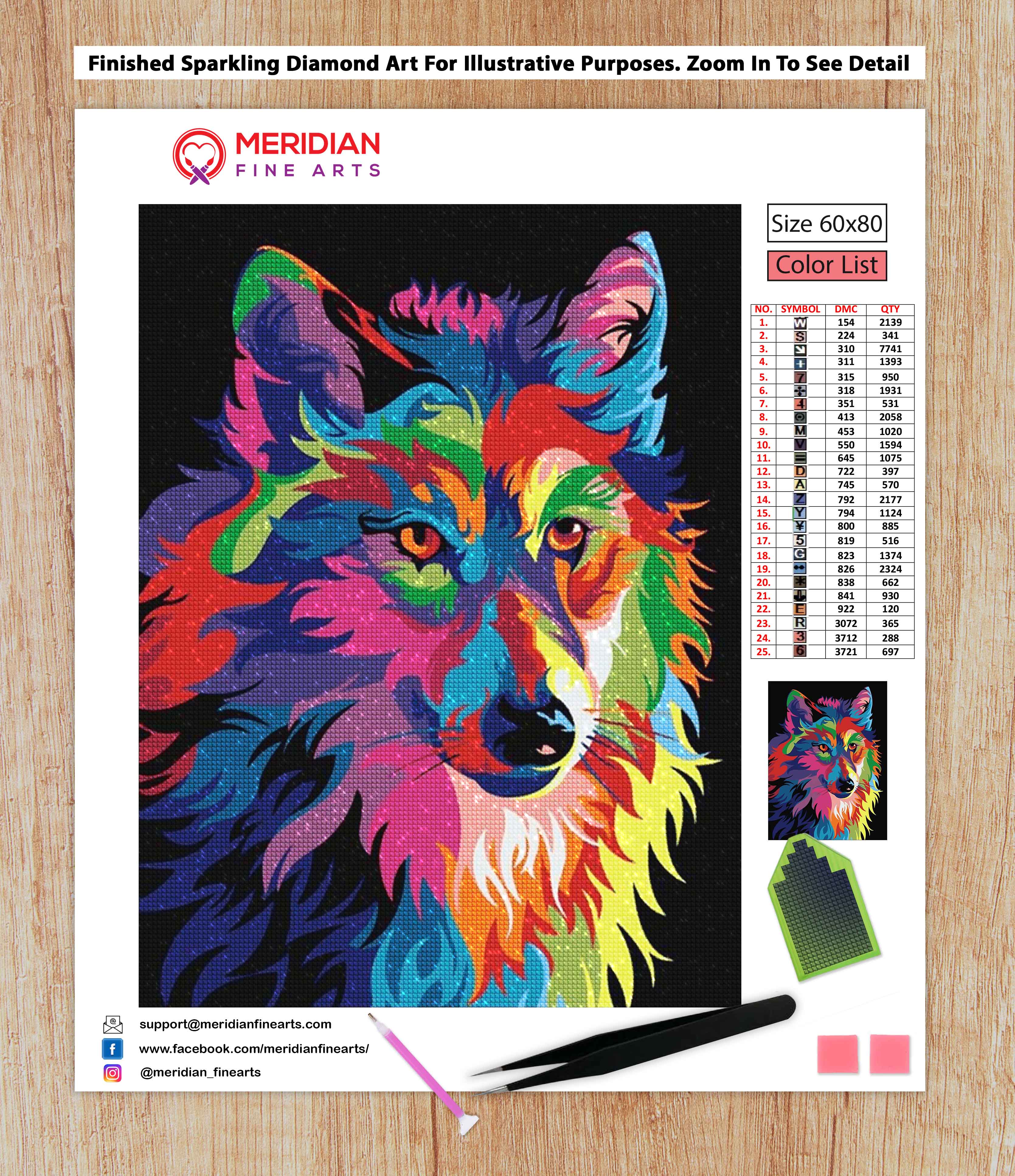 Abstract Wolf Diamond Painting Kits 20% Off Today – DIY Diamond Paintings