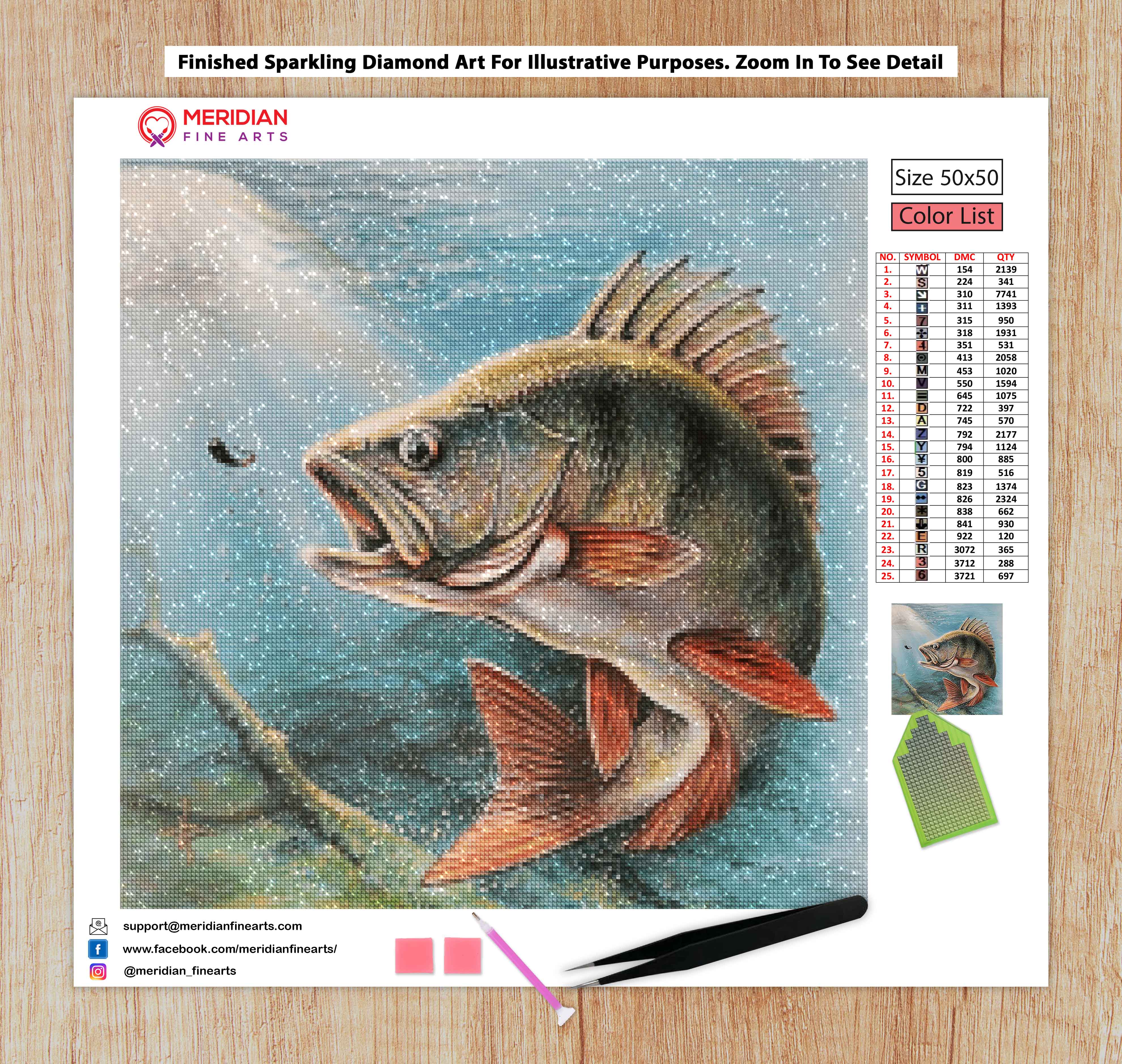 Carp Fishing - Diamond Art Kit – Meridian Fine Arts