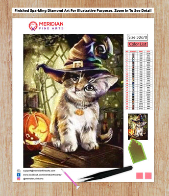 Cat Witch - Diamond Art Kit