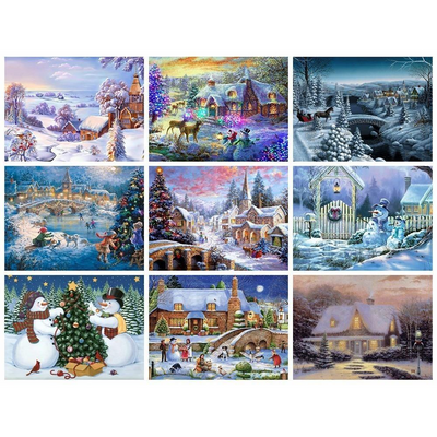 Christmas Landscape Diamond Art Collection 2