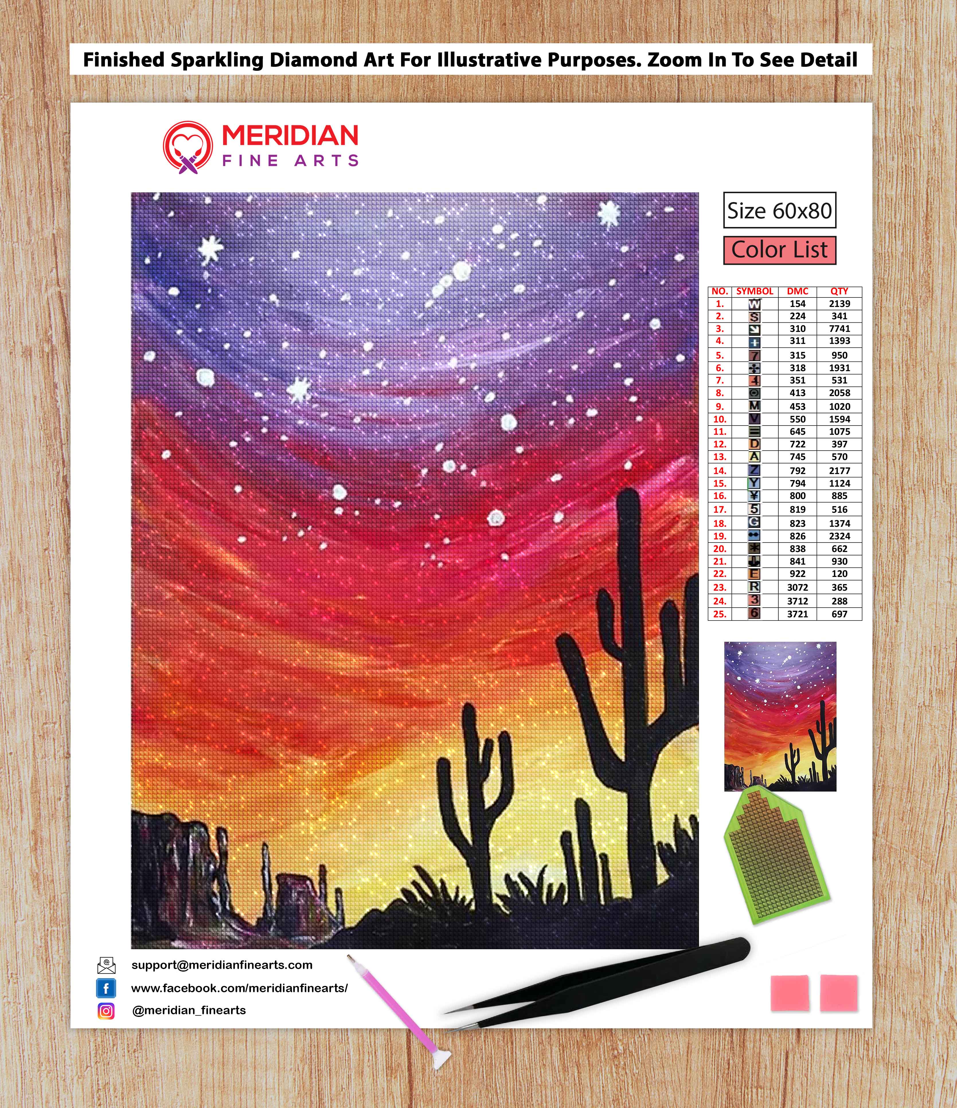 Make Market Diamond Art Kit Desert Sun