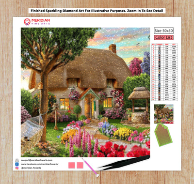 Dream Cottage in Countryside - Diamond Art Kit