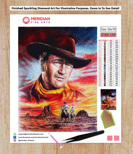 John Wayne Cowboy - Diamond Art Kit