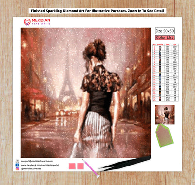 Lady in Paris - Diamond Art Kit