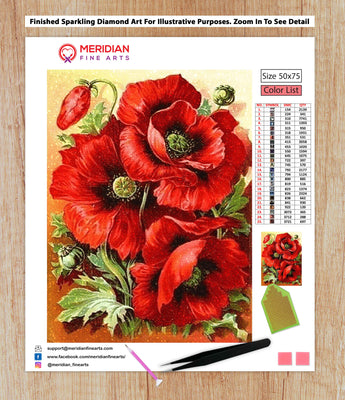 Poppy Art - Diamond Art Kit