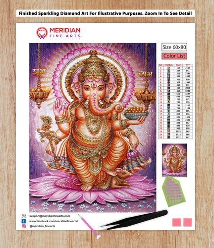 Radiant Ganesha - Diamond Art Kit