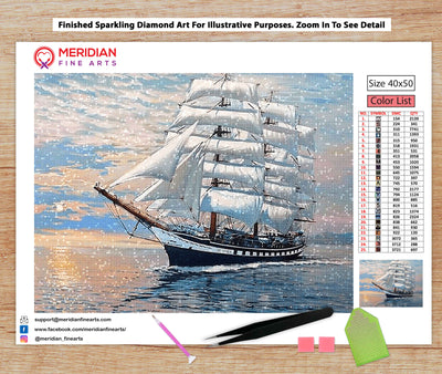 Sailing Ship - Diamond Art Kit