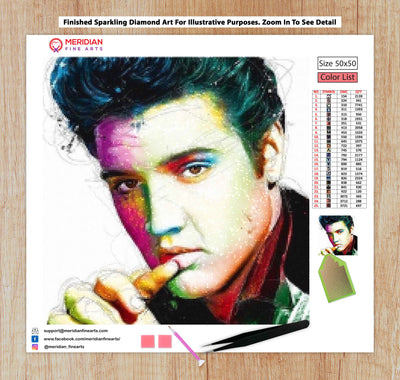 Colorful Elvis - Diamond Art Kit