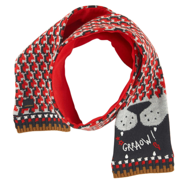 Baby Boy Graphic Jacquard Knit Scarf