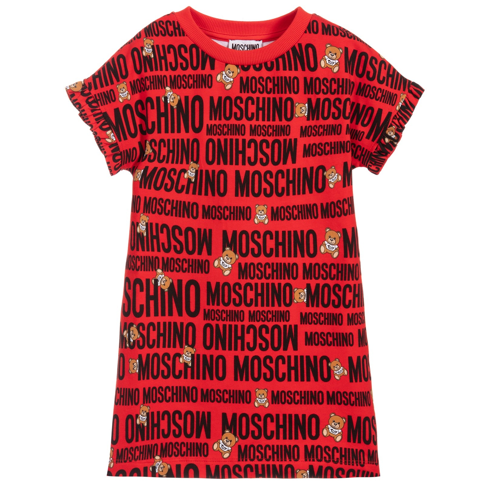 girls red moschino dress