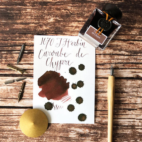 J Herbin 1670 Carobe du Chypre Colour Swatch