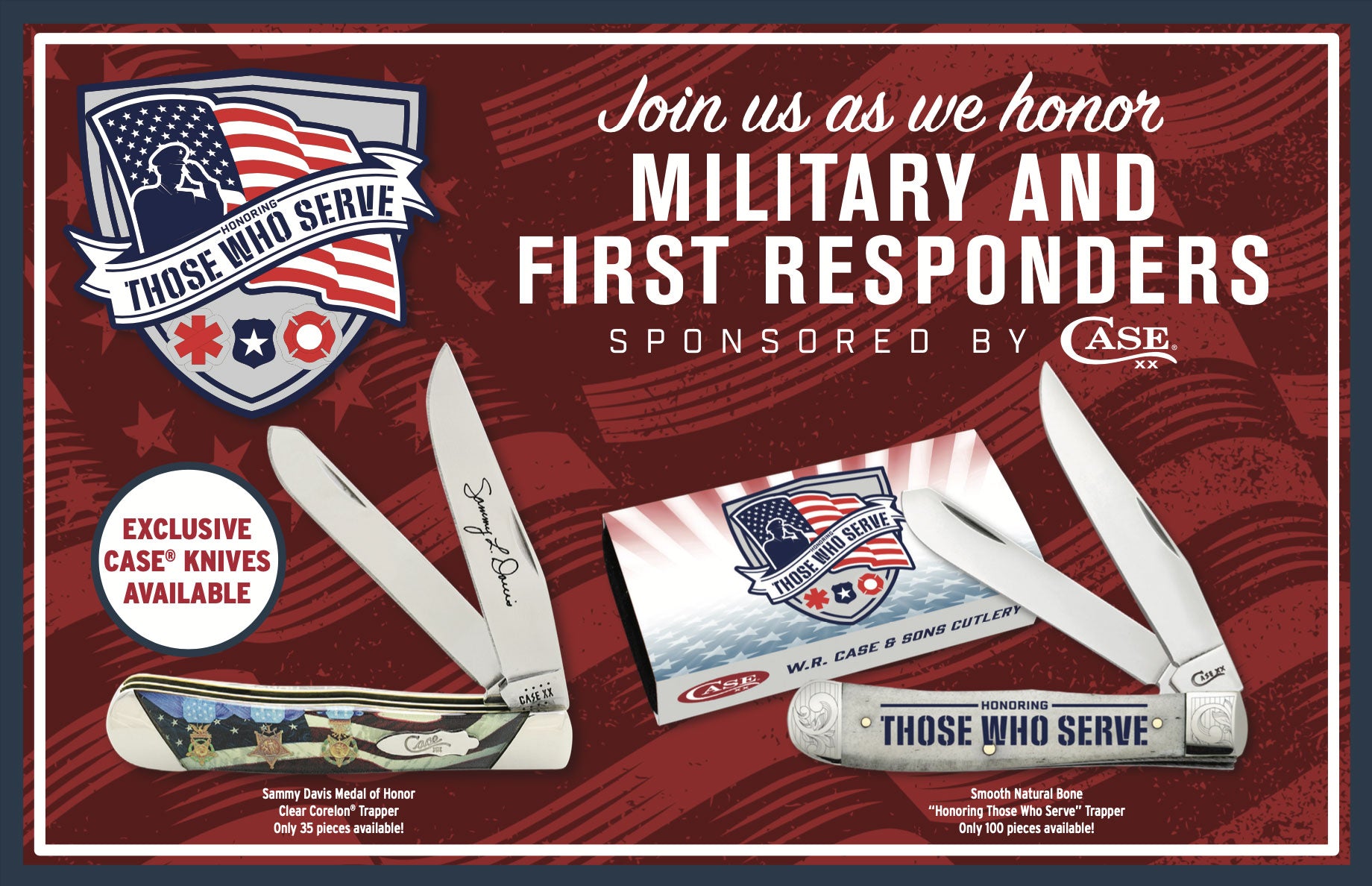 Join Us As We Honor Military And First Responders.