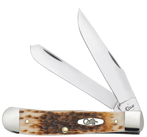 Case xx Razor Jack Jigged Amber Bone 10722 Stainless Pocket Knife - CA10722