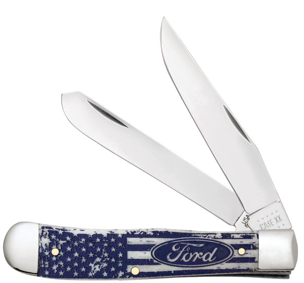 CASE BONE STAG JIGGED BONE 6.5254 4 1/8 INCH TRAPPER Pocket Knife