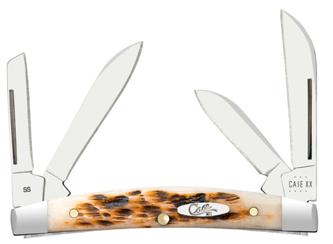 Case Amber Bone Pocket Knife - Mini Copperlock