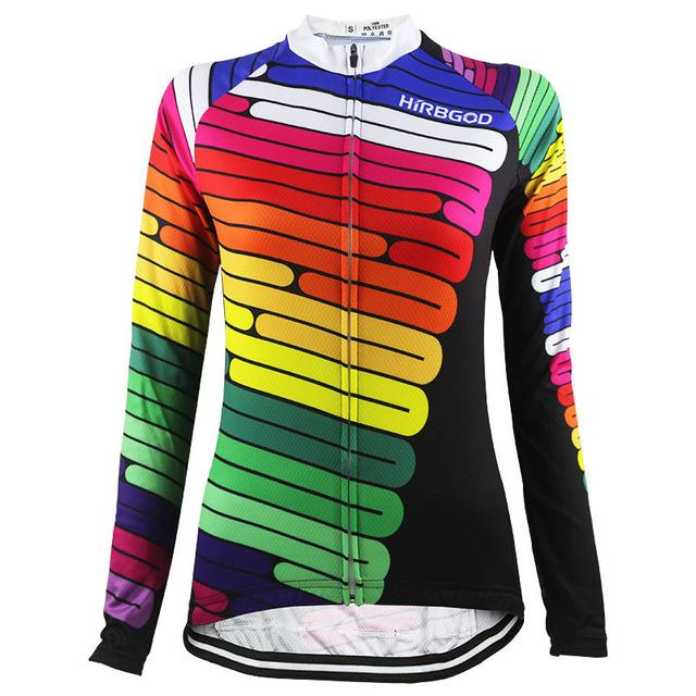 long sleeve womens cycling jersey