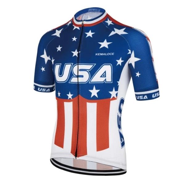 USA national team cycling jersey short sleeve – Pulling Turns