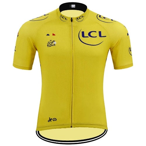 yellow bike jersey