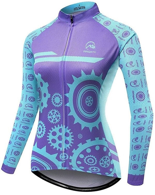 womens cycling tops long sleeve