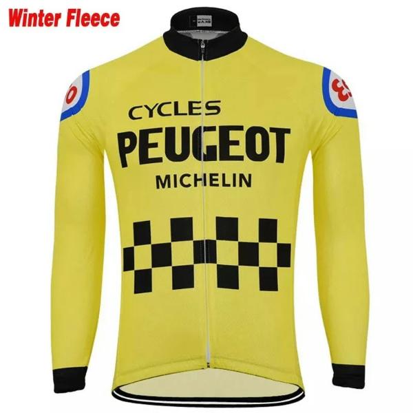 yellow long sleeve cycling jersey