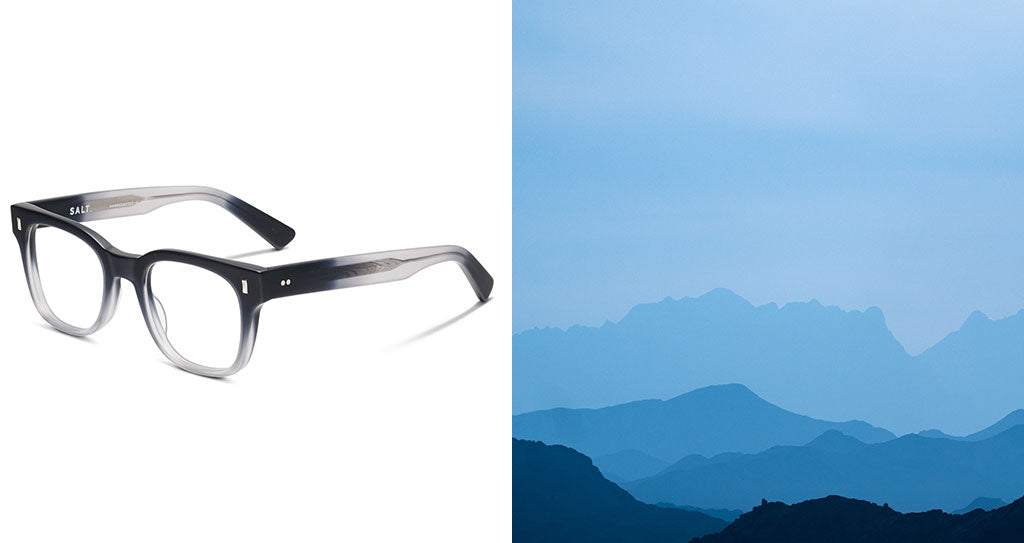 The Jennings in Matte Indigo Fog. An exclusive color only found at SALT. Optics