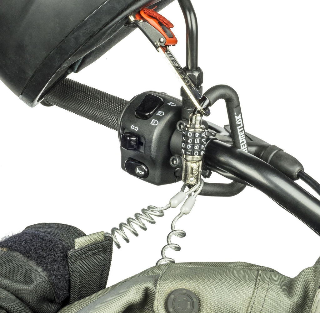 Motorcycle Helmet Lock - Key Free Security with T-Bar and ...