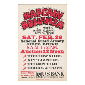 
            
                Load image into Gallery viewer, Bargain Bonanza Vintage Poster
            
        