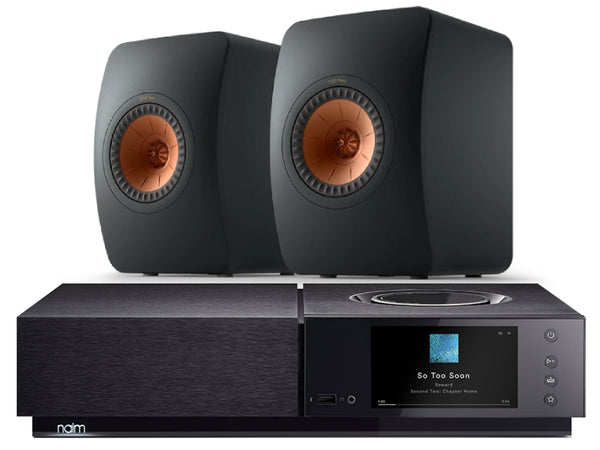 naim atom kef ls50